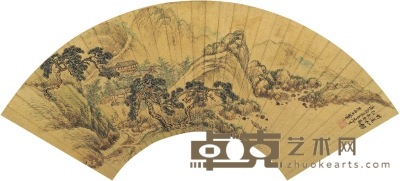 王翚 竹溪仙馆图 51.5×17cm