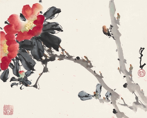 赵少昂 花卉草虫图