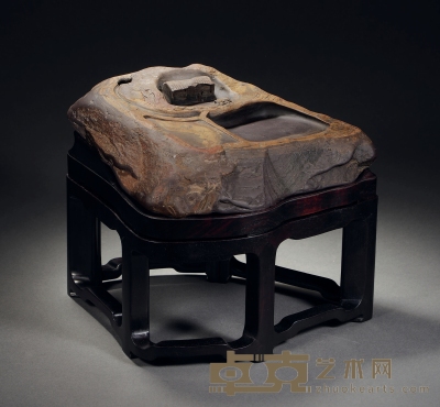清·阮元藏雷塘葊图砚 24.3×21.6×6.5cm