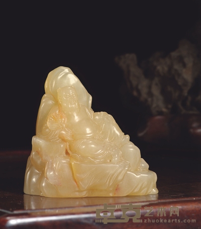 白田石汉钟离摆件 7.5×3.8×7.2cm 207g