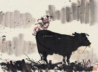 傅小石牧笛
