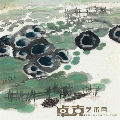 赵准旺水乡情 66×66cm