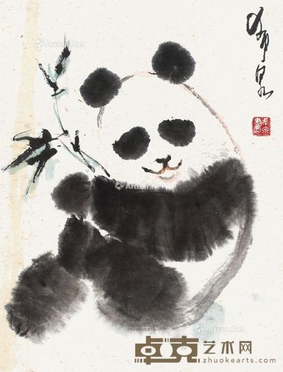 熊猫 42×32cm