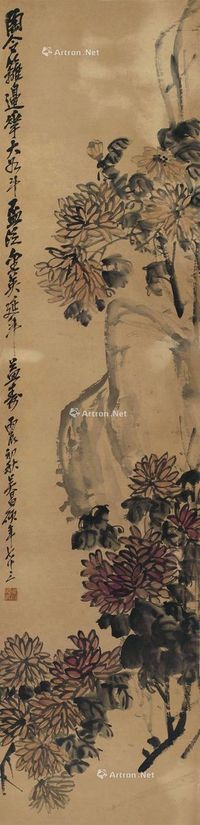 丙辰（1916）年作 花卉 立轴 纸本