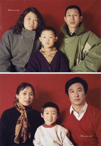 王劲松1996年印制标准家庭系列六及八号 （两幅）