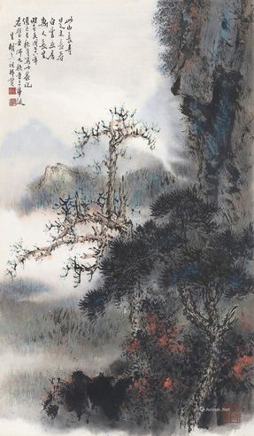胡念祖1989年作山水