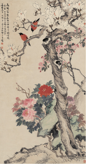 王师子 花开富贵春