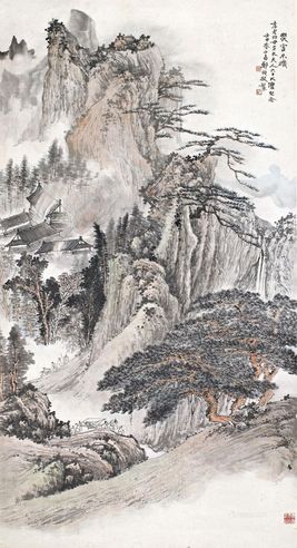 郑午昌壬申（1932年）作灾室示机