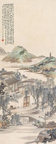 花元辛巳（1941年）作双蕙堂图