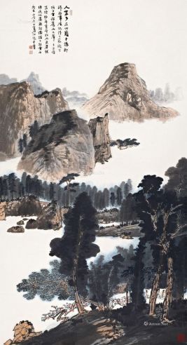 江兆申壬戌（1982年）作翠微山堂