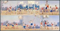 民国时期“篮球”香烟画片样张全套三十六张