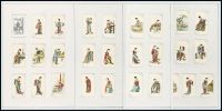 民国时期老刀牌香烟公司（PIRATE）出品古代仕女图香烟画片全套五十枚