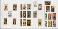 民国时期英美烟公司（BRITISH AMERICAN TOBACCO）出品清末民初中国裹足妇女图、不同表情之妇女半身肖像香烟画片全套四十二枚