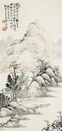 陈师曾1918年作山水