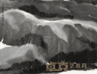 贾又福山野暮雪 43×56.5cm