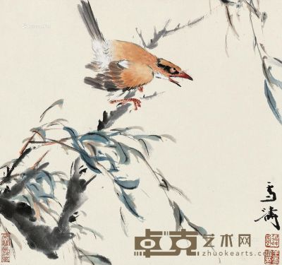 王雪涛花鸟 31.5×33.5cm