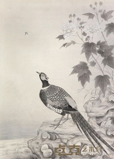 杨立奇2012年作 锦鸡 95×68cm