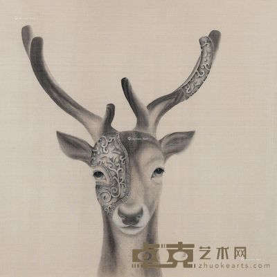 孟捷不仅一面 75×75cm