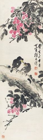 杨应修1983年作鸟语花香
