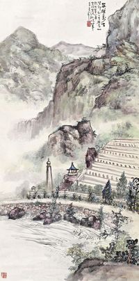 孙雪泥癸卯（1963年）作雁荡山烈士墓