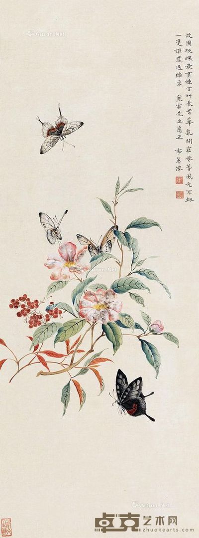 李蕙仙蝶恋花 89×32cm
