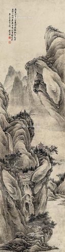 陶绍源1840年作春山行旅图