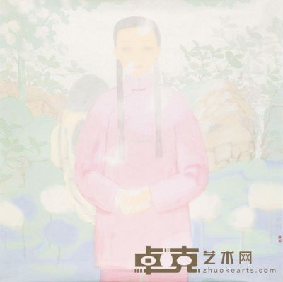 田黎明女孩 68.5×68.5cm