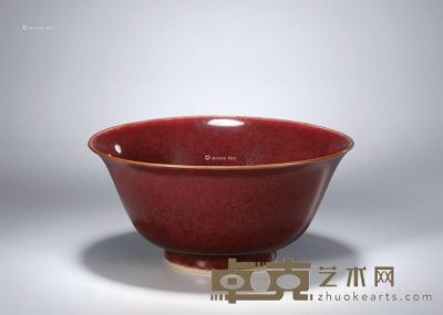 清康熙 郎窯红釉碗 直径208cm