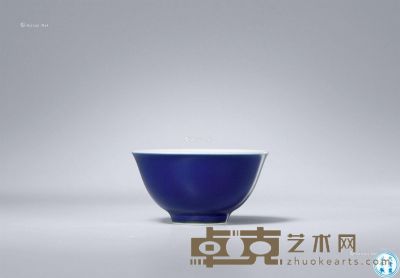 清雍正 宝石蓝釉小杯 直径71cm