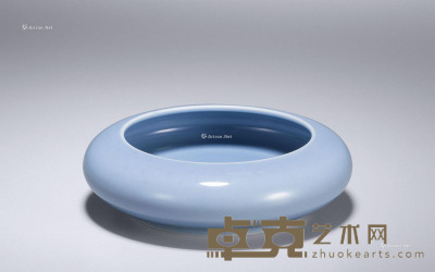 清康熙 天蓝釉汤罗洗（图录号1402A） 直径11.8cm