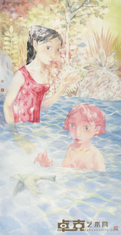 党震盛夏 138.5×71.5cm