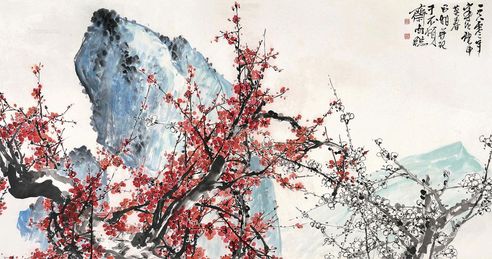 刘昌潮1980年作梅谷幽香