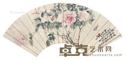 汤世澍花卉 18×53cm