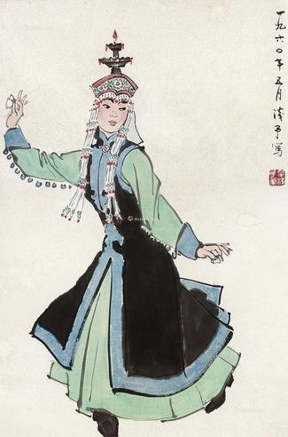 叶浅予庚子（1960年）作