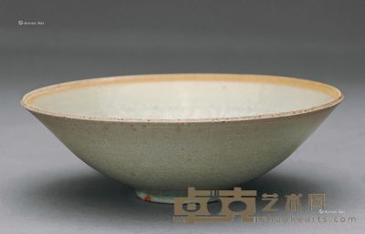 明或明以前 影青娃娃纹茶碗 高6cm；直径18.2cm