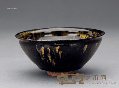 清风制 天目釉茶盏 高5.8cm；直径12.7cm