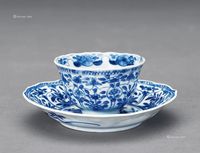 康熙 青花折枝花茶盏 （一套）