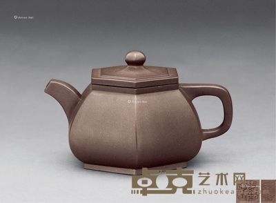 施小马 六方壶 高7.5cm；宽9.5cm