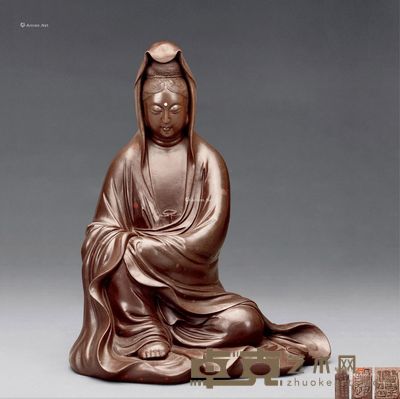 徐秀棠自在观音 高28.5cm
