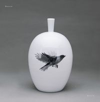 2008年作 喻慧 飞鸟瓶