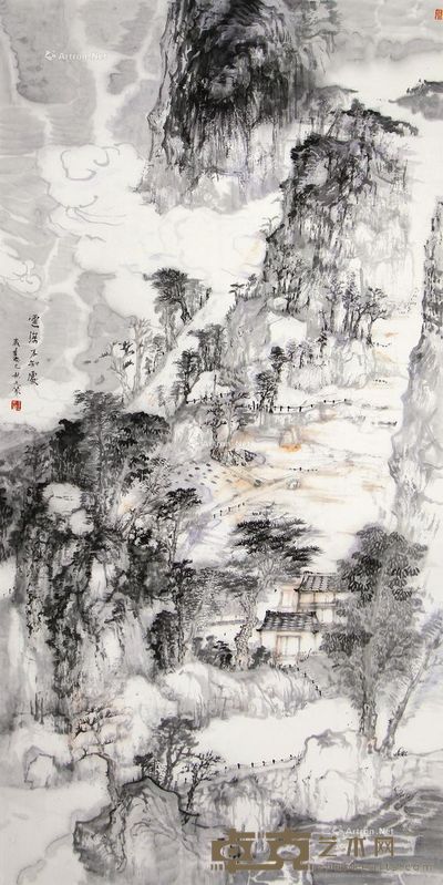 王元蒙 云深不知处 137×68cm