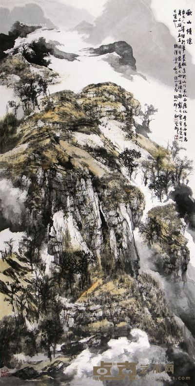 白云乡 秋山情怀 137×69cm