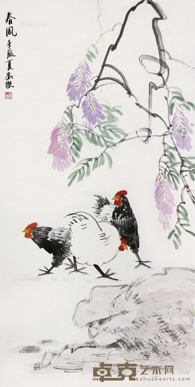 刘杰 春风 137×69cm