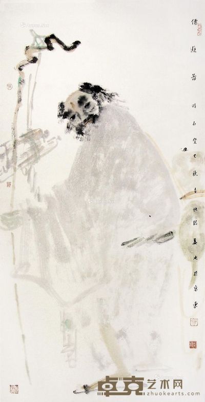 姜也 仙游图 138×70cm