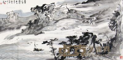 王可佩 山水 68×136cm