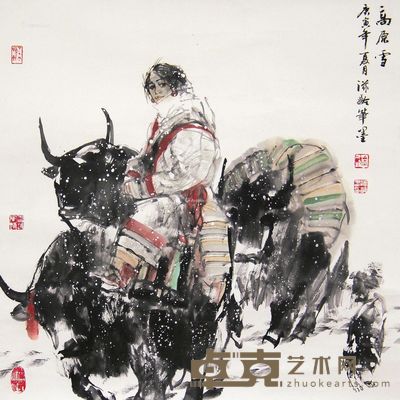 杜滋龄 高原雪 69×69cm