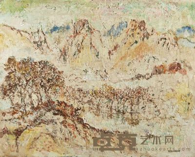 1930年代 风景 复合媒材 画布 41×51cm