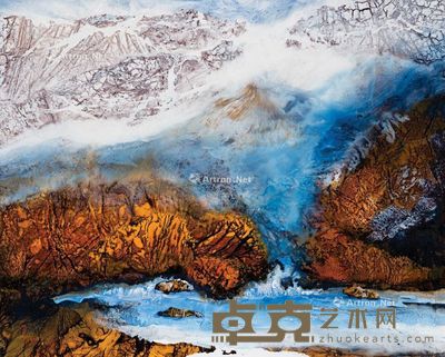 2011 雾漫冰湖 油彩 画布 136.5×168.5cm
