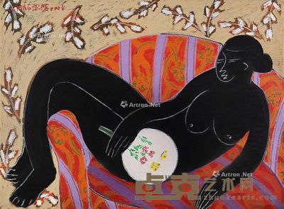 2004 团扇 油彩 画布 96×130cm