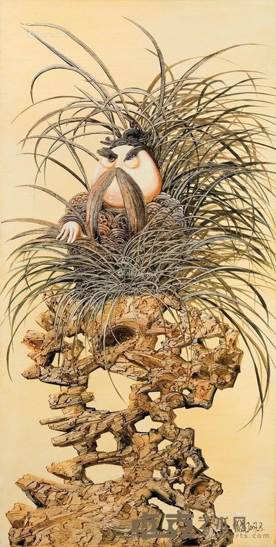 2007 仰望 油彩 画布 120×60.5cm